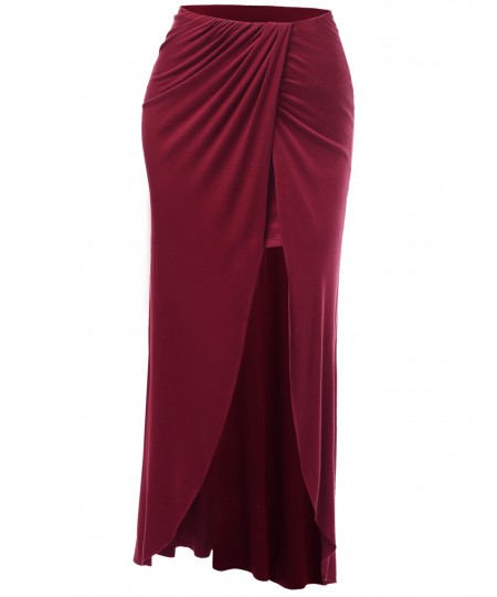 Women's Full Length Crossover Long Maxi Skirts