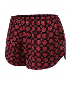 Women's Printed Elastic Waist Short Pant Shorts