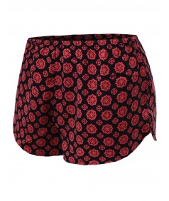 Women's Printed Elastic Waist Short Pant Shorts