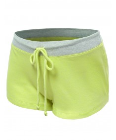 Women's Neon Color Contrast Workout Yoga Shorts