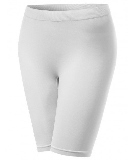 Women's Basic Seamless Short Knee Length Leggings