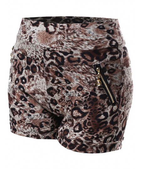 Women's Paisley Floral Printed Pattern Shorts