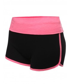 Women's Folded Waist Band Casual Shorts