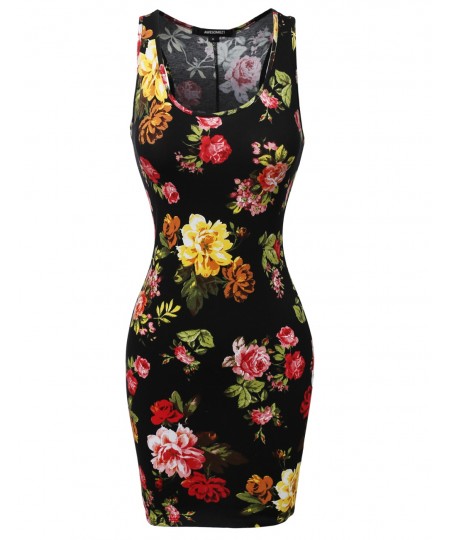 Women's Sleeveless Floral printed Mini Dress