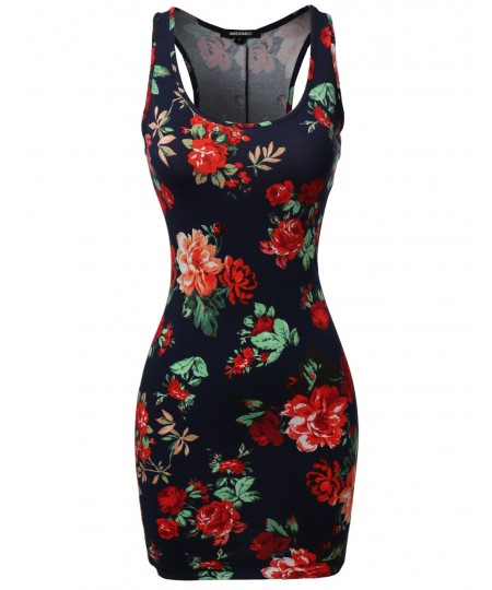 Women's Sleeveless Floral printed Mini Dress