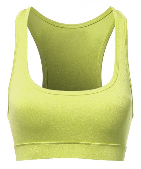 Women's Basic Racerback Sporty Sport Bras