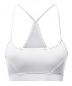 Women's Basic Solid Strap Sporty Sport Bras