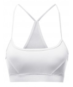 Women's Basic Solid Strap Sporty Sport Bras