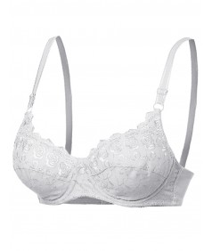 Women's Underwire Non-Padded Soft Lace Nursing Bras