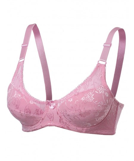 Women's Underwire Non-Padded Soft Lace Nursing Bras