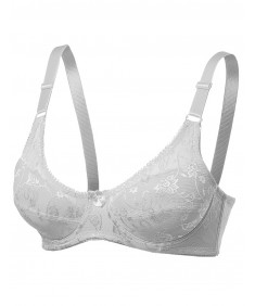 Women's Underwire Non-Padded Soft Lace Nursing Bras