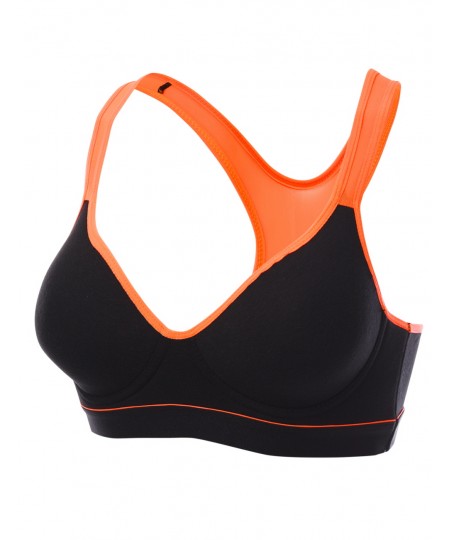 Women's Basic Solid Color Sporty Padded Wirefree Sports Bras