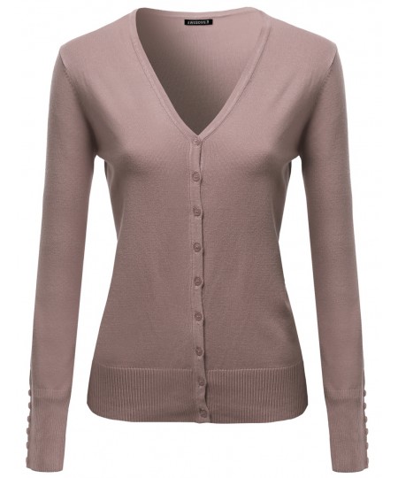 Women's Basic Solid Sweater Cardigans