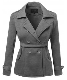 Women's Beautiful Fit Cotton Blend Classic Double Breasted Trench Coat