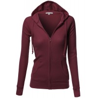 Women's Basic Lightweight Zip Hooded Jackets