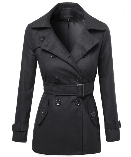 Women's Beautiful Fit Classic Double Breasted Trench Coat