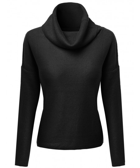 Women's Classic Loose Fit Turtle Neck Sweater