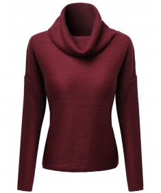 Women's Classic Loose Fit Turtle Neck Sweater