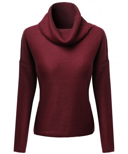 Women's Classic Loose Fit Turtle Neck Sweater