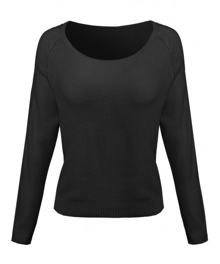 Women's Casual Dolmasn Sleeve Urban Style Sweater