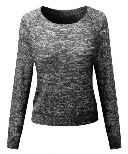 Women's Casual Dolmasn Sleeve Urban Style Sweater