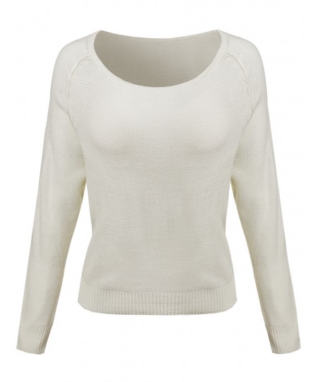 Women's Casual Dolmasn Sleeve Urban Style Sweater