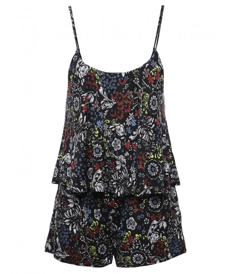 Women's Floral Print Jumpsuit