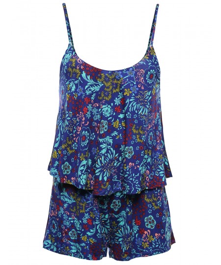 Women's Floral Print Jumpsuit