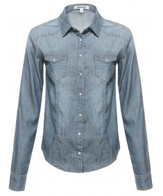 Women's Button Down Chambray