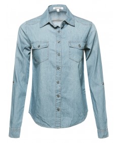 Women's Button Down Chambray