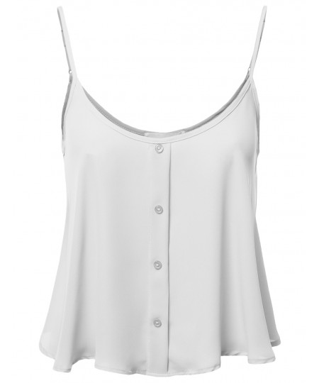 Women's Button Down Cami Tops