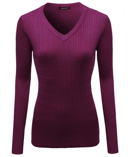 Women's Basic Solid Pullover Sweaters