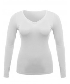 Women's Lightweight Daily Casual Basic Long Sleeve V Neck Tee