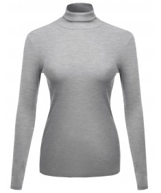 Women's Ribbed Turtle Neck Top