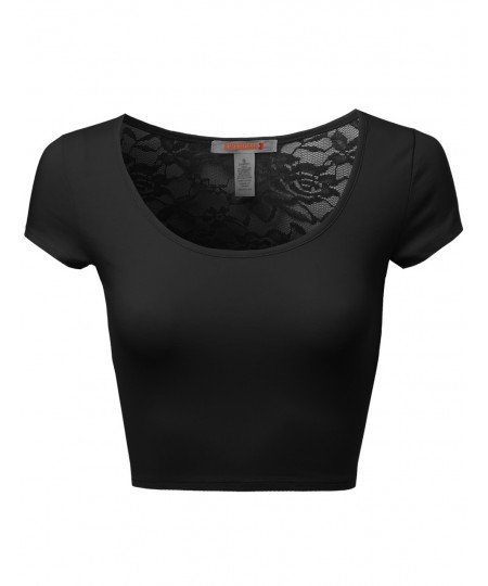 Women's Lace Crop Tops