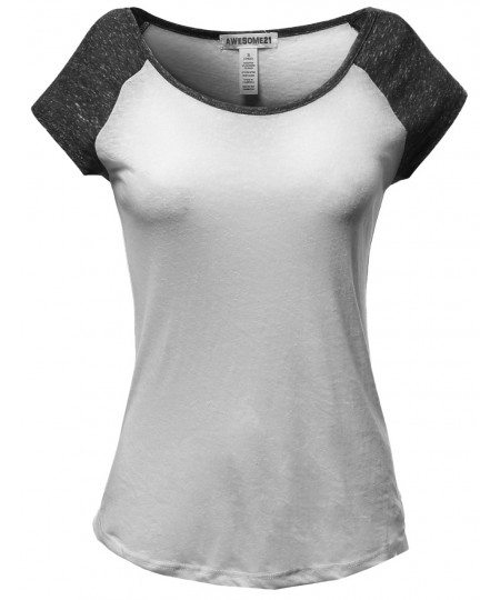 Women's Basic Raglan Style Sleeveless Tank Tops