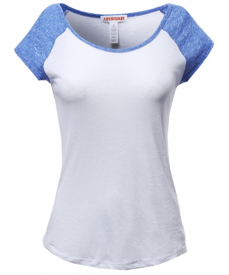 Women's Basic Raglan Style Sleeveless Tank Tops