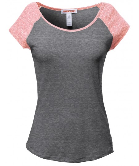 Women's Basic Raglan Style Sleeveless Tank Tops