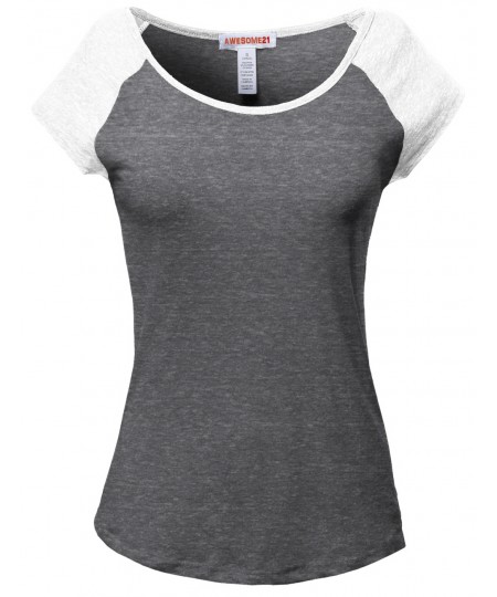 Women's Basic Raglan Style Sleeveless Tank Tops