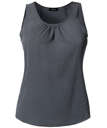 Women's Crepe Sleeveless Top Plus Size