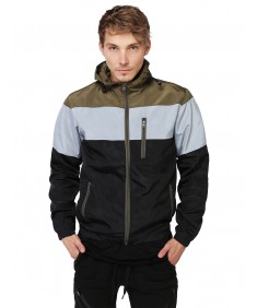 Men's Color Block Windbreaker 