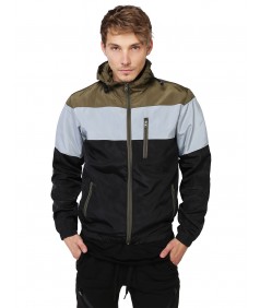 Men's Color Block Windbreaker 