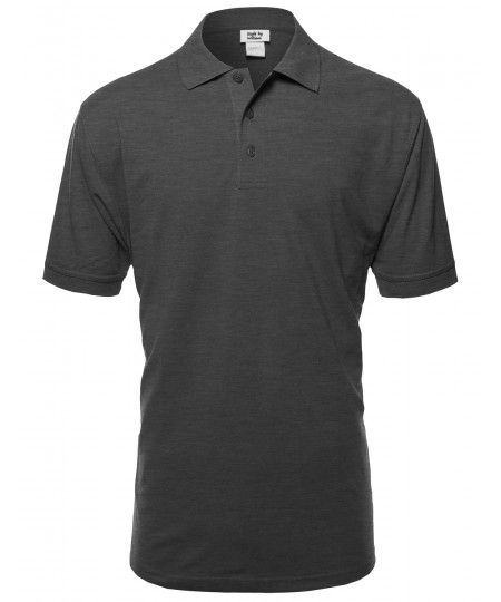 Men's Basic Short Sleeve Polos In Various Colors