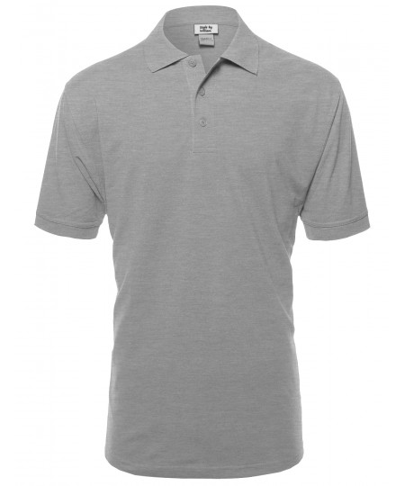 Men's Basic Short Sleeve Polos In Various Colors