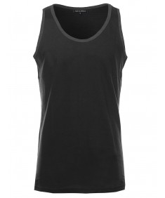 Men's Basic Lightweight Round Neck Tank Top