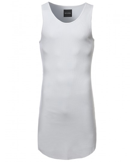 Men's Long Line Basic Tank Top