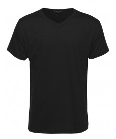 Men's Basic Lightweight High V-Neck Tee Shirt