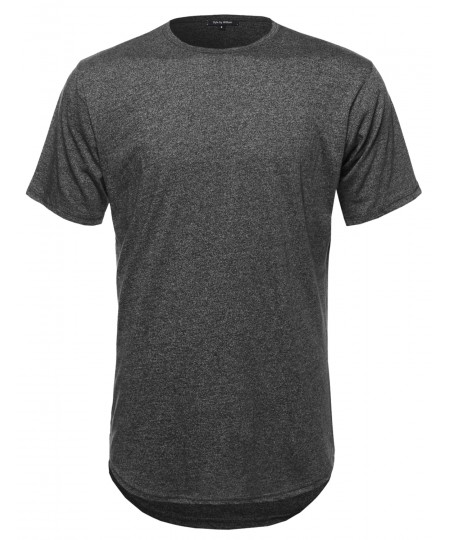 Men's Basic Lightweight Crew Neck Tee Shirt