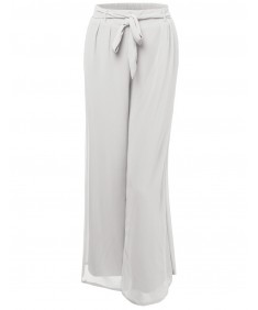 Women's Classic High Waisted Adjustable Waist Summer Palazzo Pants