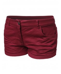 Women's Basic Solid Trendy Colorful Shorts